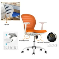 Comfort háló otthoni iroda forgó magasság Állítható feladat szék fekete w fehér keret