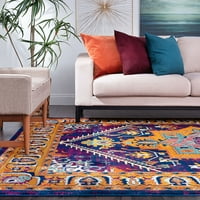 Átmeneti terület szőnyeg keleti arany, lila nappali könnyen tisztítható