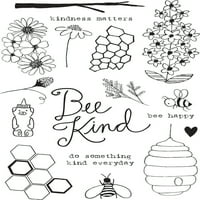 Flora & Fauna Clear Stamps 4 X6 Bee Kind