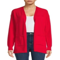 Idő és a Tru Női Nyílt Front Cardigan pulóver