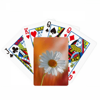Narancssárga Sötét Fehér Gyönyörű Virágok Póker Játék Mágikus Kártya Szórakoztató Társasjáték