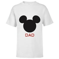Disney Mickey Mouse Apa Család - Rövid ujjú póló gyerekeknek-testreszabott-fehér