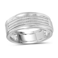 JewelersClub egymásra rakható Gyémánt gyűrűk nőknek-karátos fehér gyémánt gyűrű ékszerek-0. Sterling Silver Stackable