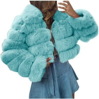 pbnbp női Molett méretű őszi téli gyapjú vágott kabát Fau szőrme cipzáras kapucnis plüss Hosszú ujjú meleg felsőruházat