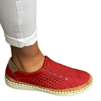 Qiaocaity női cipő a Clearance, akár 20% off, Női Slip cipő Slip-on Comfort Divat kényelmes séta cipők Slip cipő piros