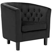 Modway Prospect Performance Velvet fotel fekete színben