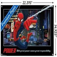 Marvel Comics-Spider-Man-Power fali poszter Nyomócsapokkal, 14.725 22.375