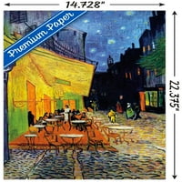 Cafeteria napozóterasz éjjel Vincent Van Gogh fali poszter, 14.725 22.375