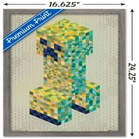 Minecraft-Creeperscope a Tan fal poszter, 14.725 22.375