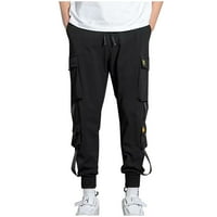 Overall Cargo nadrág férfi Laza rakomány nadrág férfi Harlan Leggings nagy alkalmi nadrág fekete a Clearance