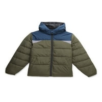 Cherokee boys colorblock puffer dzseki, méret 4-18