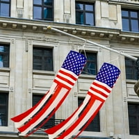 Amerikai amerikai zászló Windsock Stars and Stripes a zászló napján és július 4-én dekorációk kültéri
