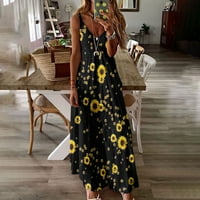 Szexi Maxi ruha nyári ruhák nőknek Ujjatlan okozati csíkos virágos spagetti pántok Beach Party hosszú Sundress