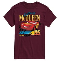 Disney ' s Cars - Villám McQueen Think Fast-Férfi Rövid ujjú grafikus póló