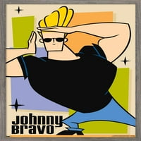 Johnny Bravo-Pose Fali Poszter, 22.375 34