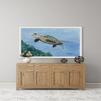 A tenger teknősje keretes festménynyomtatás