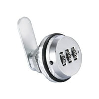 Biztonsági henger kombináció Cam Lock 3-Dial Kód Camlock Arcade szekrény fiók Mailbo fehér
