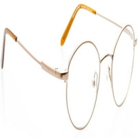 Optikai szemüveg-ovális alakú, fém teljes peremű keret-vényköteles szemüvegek RX, halvány réz