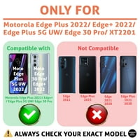 TalkingCase vékony telefon tok kompatibilis Motorola Edge Plus 5g UW Edge + Edge Pro, pöttyös nyomtatás, W üveg képernyővédő,
