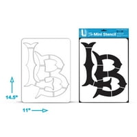 Long Beach State 49ers Collegiate' LB ' Mini Stencil készlet