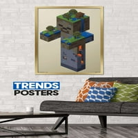 Minecraft-Zombi Mocsári Fal Poszter, 22.375 34