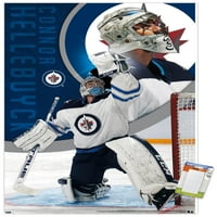 Winnipeg Jets-Connor Hellebuyck Fali Poszter, 14.725 22.375