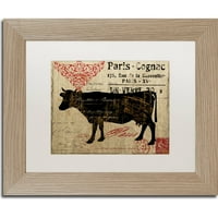 Védjegy Szépművészet Párizsi Farms I Canvas Art írta: Color Bakery, White Matte, Birch Frame