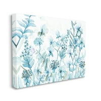 Stupell Industries Blue Lilac vadvirágos réti monokromatikus virágvirág, 30, Design By Dogwood Portfolio
