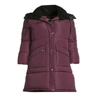 Big Chill Női és Női és Női Plusz Heavy Maxi Coat Boucle gallérral