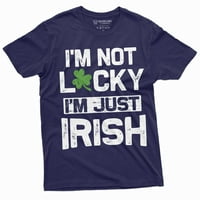 Férfi nem vagyok szerencsés, csak ír póló vagyok Szent Patrik napja ír szerencse ivás party Pub Tee