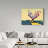 James W. Johnson, a „Crossing Chicken” vászon művészete védjegye