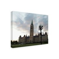 Clive Branson 'Parlament Központ blokk Ottawa' vászon művészet