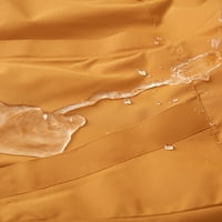 absuyy kabátok Női kapucnival szélálló Cipzár közepes hosszúságú vízálló sárga túrázás kabátok Női Méret L