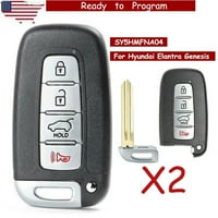 Keyecu távirányító kulcstartó SY5HMFNA gombok 315MHz ID Chip Hyundai Elentra Genesis Coupe számára Kia Sportage Forte