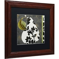 Védjegy Képzőművészet Dekoratív körte i vászon art by color pékség fekete matt, fa keret