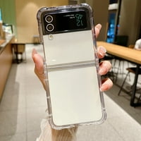 Allytech Galaxy Z Flip Case-gradiens tiszta átlátszó anti-sárga Ütésálló lökhárító Slim Fit Shell hátlap tok Samsung