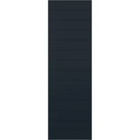 Ekena Millwork 18 W 28 H True Fit PVC Horizontális Slat Modern Style rögzített redőnyök, csillagtalan éjszakai kék
