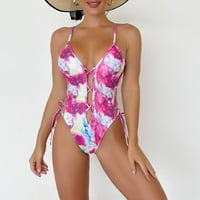 Női fürdőruhák Haskontroll Plusz méretű fürdőruha Coverup fürdőruha szexi fürdőruha fürdőruhák Beachwear Hot Pink XXL