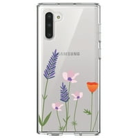 DistinctInk tiszta Ütésálló hibrid tok Samsung Galaxy Note-hoz-TPU lökhárító akril hátsó Edzett üveg képernyővédő -