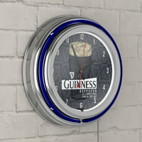 Guinness Chrome Dupla Fok Neon Óra