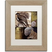 Védjegy Képzőművészet A Hunt III canvas Art by Color Bakery White Matt, Birch Frame