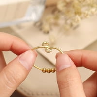 Egymásra rakható Gyűrűk nőknek egyetlen állítható tekercs spirál nőknek szorongáshoz gyűrűs ujj gyűrűk gyűrűk gyűrűk