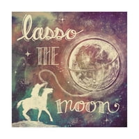 Védjegy Szépművészet „Univerzum Galaxy Lasso a hold” vászon művészete, Mary Urban