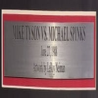 Leroy Neiman keretes Mike Tyson vs Michael Spinks boksz nyomtatás