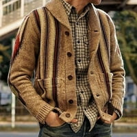 Lydiaunistar Plus Size Clearance férfi divat őszi téli pulóver laza Túlméretezett kabát Khaki XL