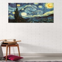 A Csillagos éjszaka Vincent Van Gogh fali poszter, 22.375 34