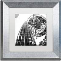 Védjegy Képzőművészet Columbus Circle 2 Canvas Art készítette: Cateyes, White Matte, ezüst keret