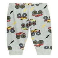 Garanimals Baby Boy Print Jersey Joggers, Méretek 0- hónap