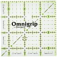 Omnigrid Omnigrip Neon Csúszásmentes Vonalzó, Négyzet