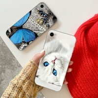 Bluethy telefon védőtok Puha TPU karcálló állat pillangó virág mobiltelefon hátlap iPhone XR